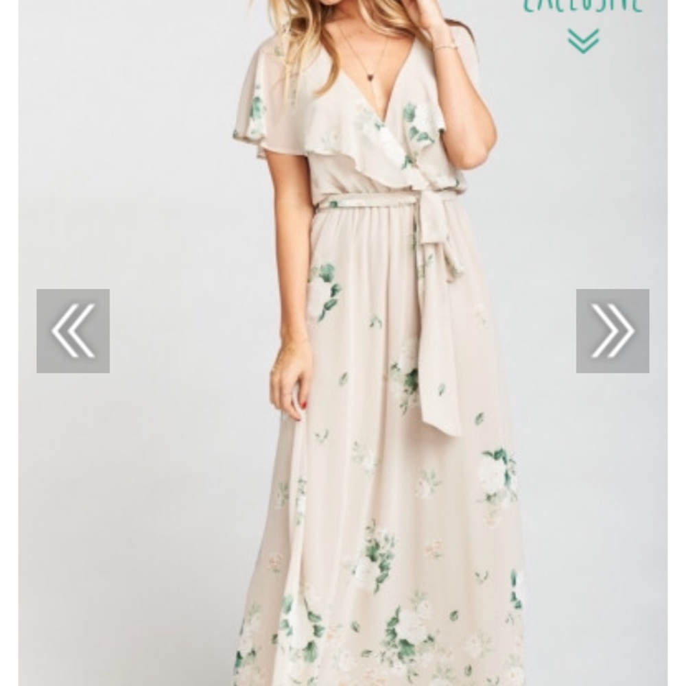 Show Me Your Mumu Audrey Maxi Dress Bouquet Toss
